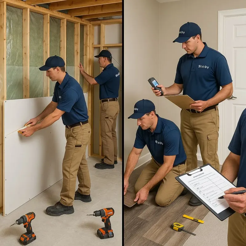 Repairs and Reconstruction process in Springville, NY
